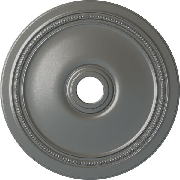 Ekena Millwork Diane Ceiling Medallion (Fits Canopies up to 6 1/4"), Hnd-Painted Silver, 24"OD x 3 5/8"ID x 1 1/4"P CM24DISLS - main